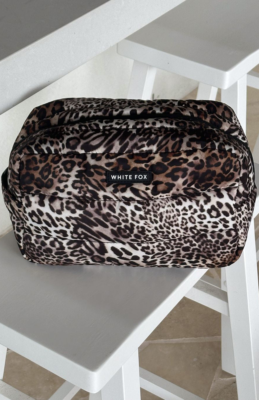Take A Leap Cosmetic Bag Leopard
