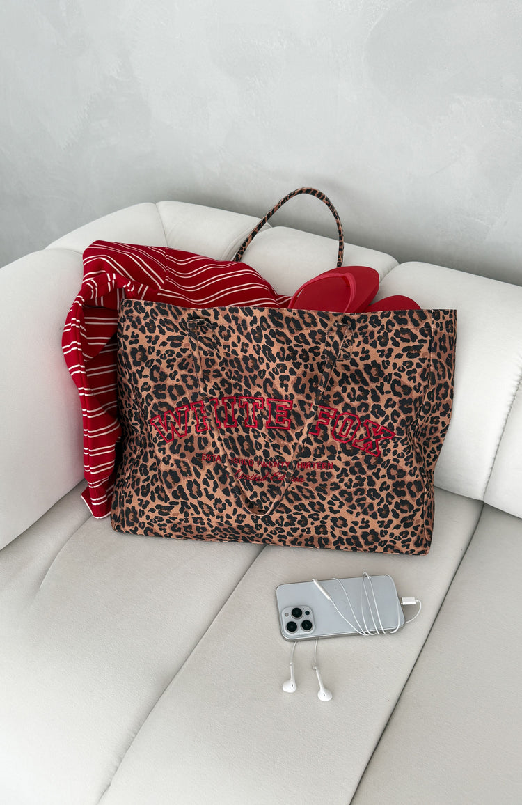 In Due Time Tote Bag Leopard