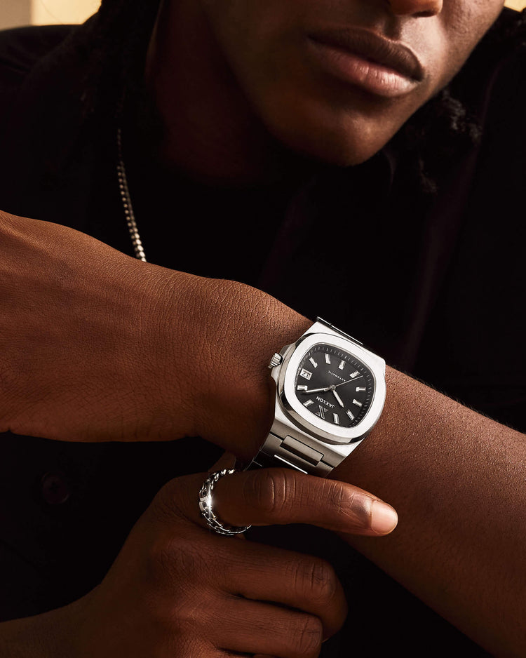 JX1 Automatic Watch + Cuban Link Chain 8mm - JAXXON