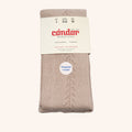 bisgaard x Cóndor cotton tights with side openwork piedra