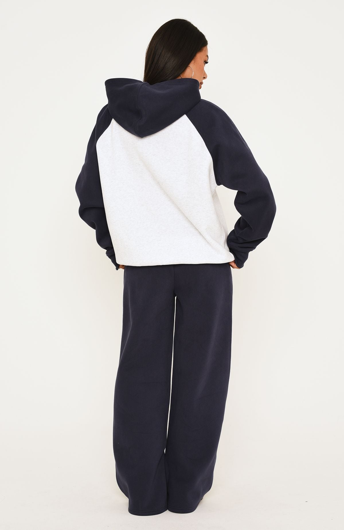 Loving It Here Wide Leg Sweatpants Navy