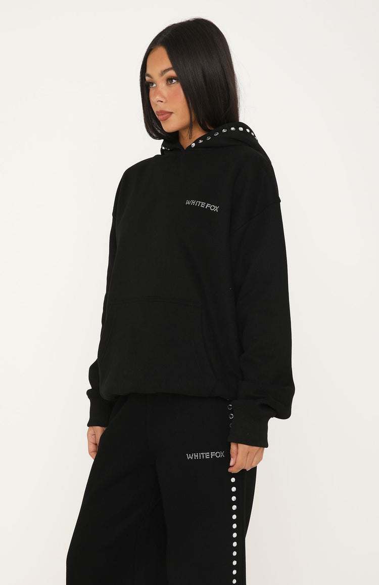 Shining Moment Oversized Hoodie Black