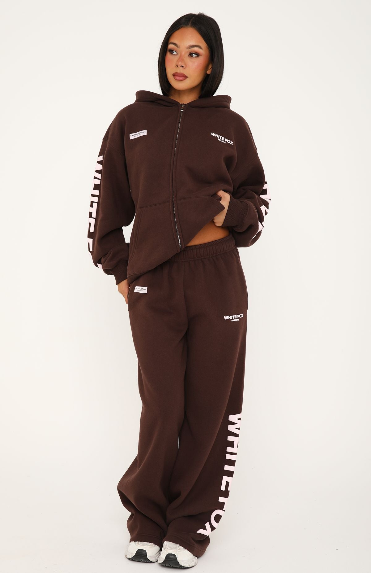 Higher Ground Zip Front Hoodie Chocolate