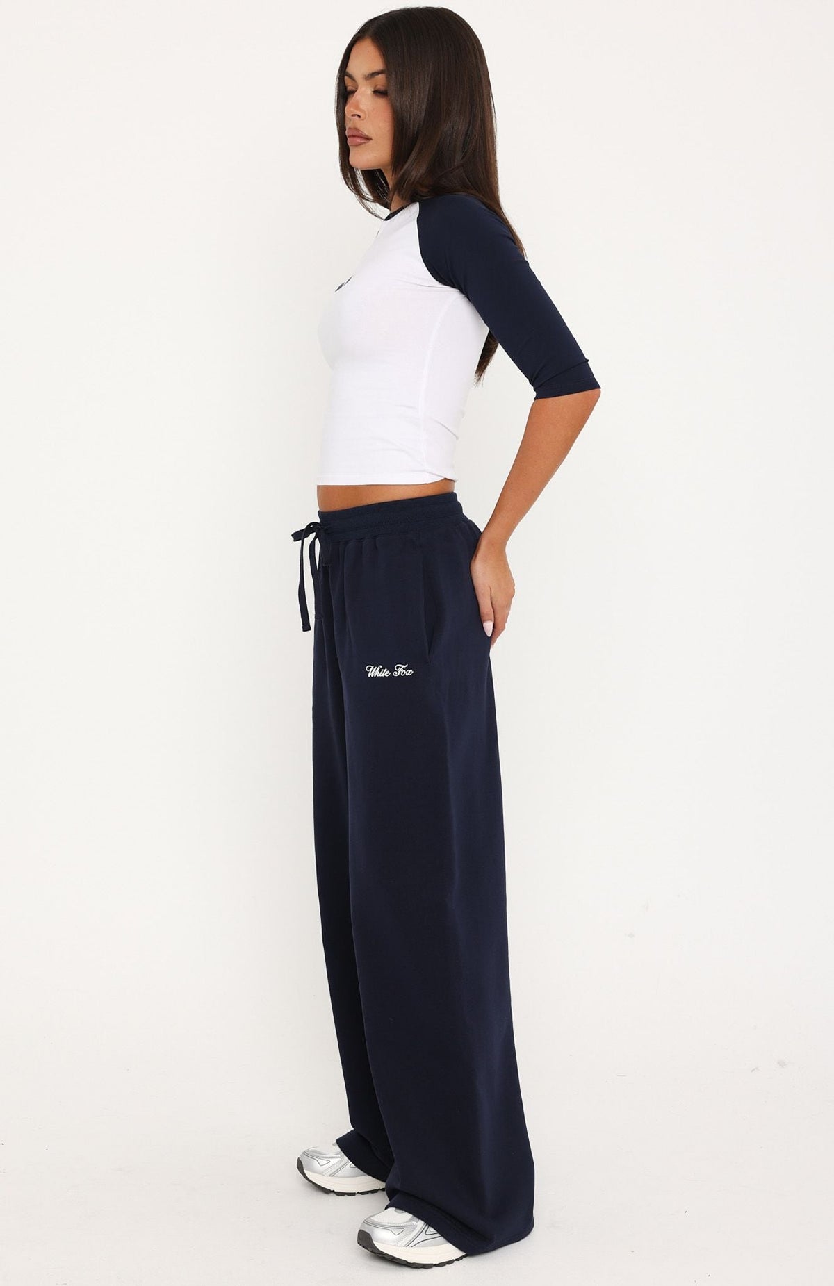 Tatiana Wide Leg Sweatpants Navy
