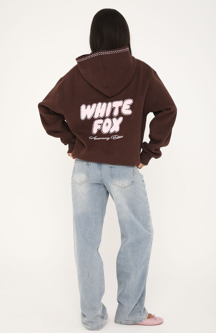 Vivid Light Oversized Hoodie Chocolate