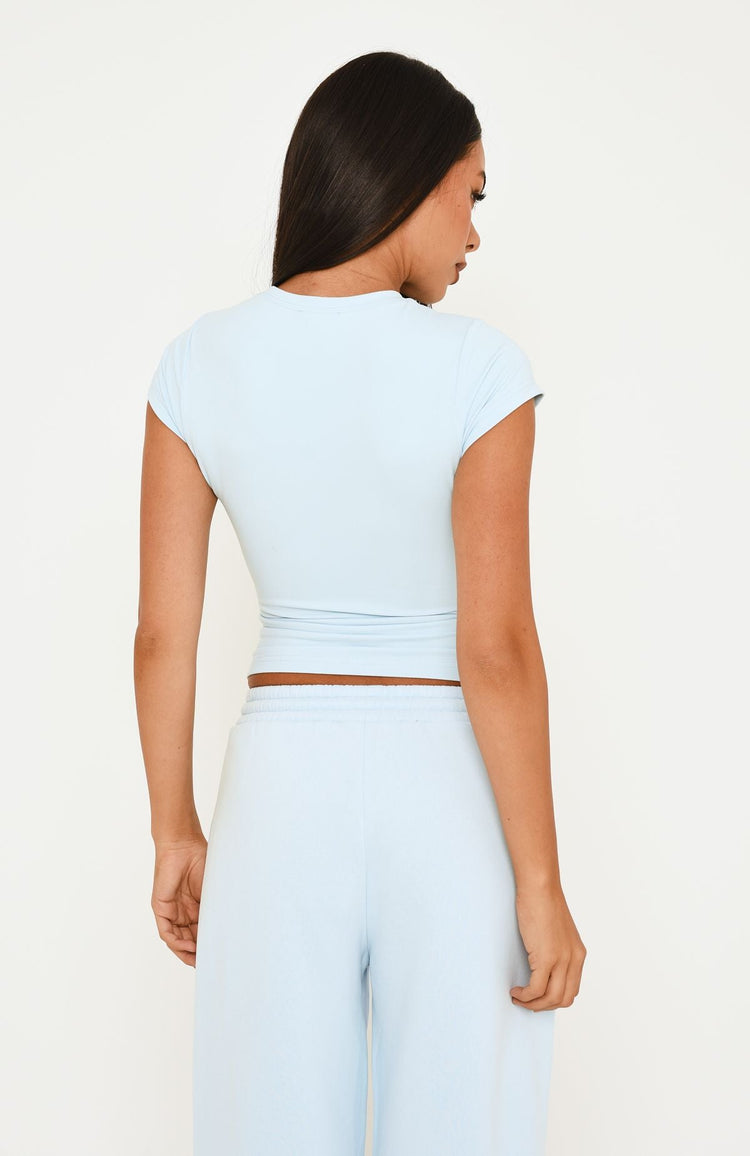 Wishing For It Baby Tee Blue