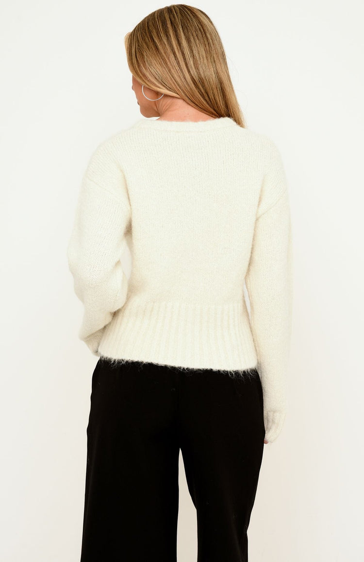 Velislava Knit Cardigan Off White