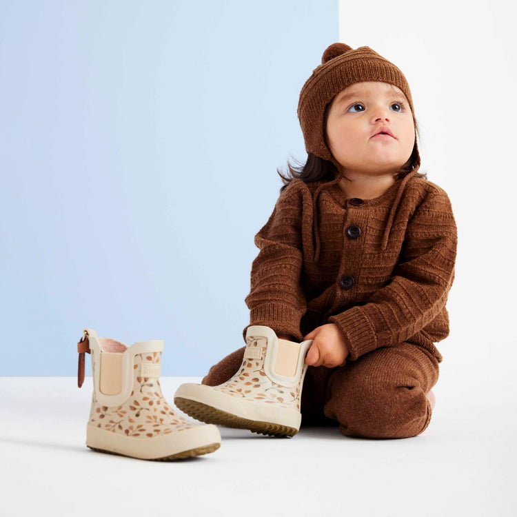 Bisgaard Baby-Gummistiefel in Salbeigrün, „Herbs“