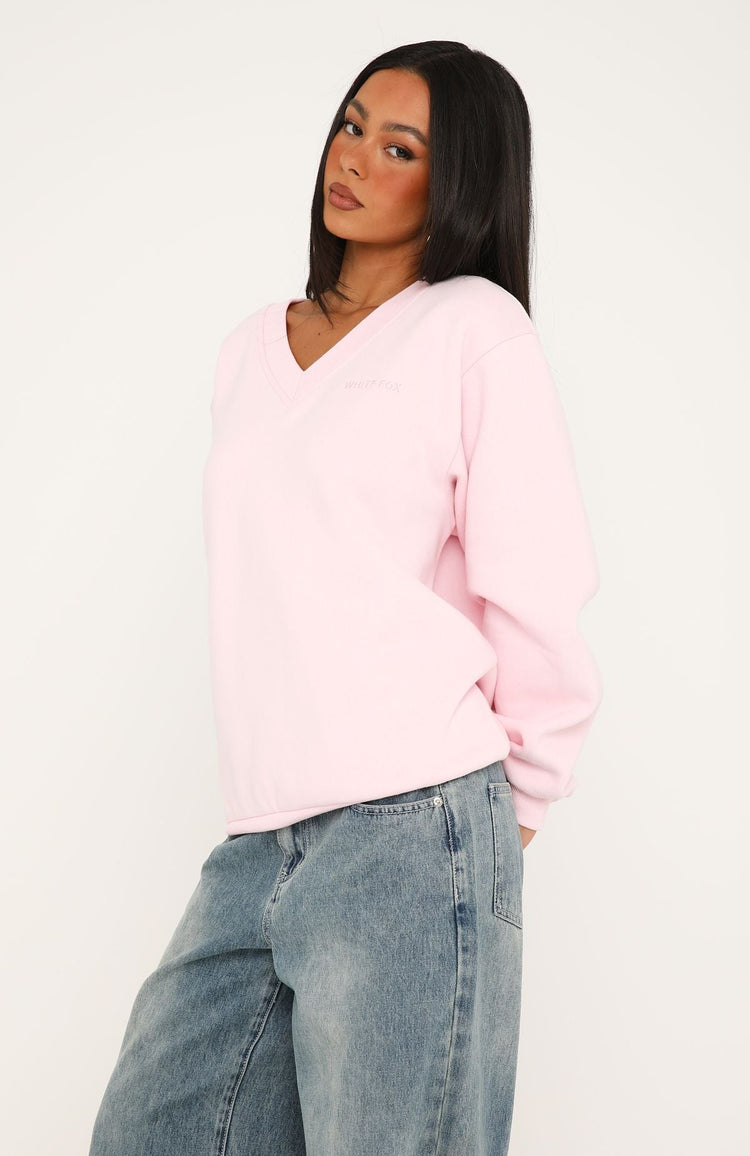 Give You A Break V Neck Oversized Sweater Posy