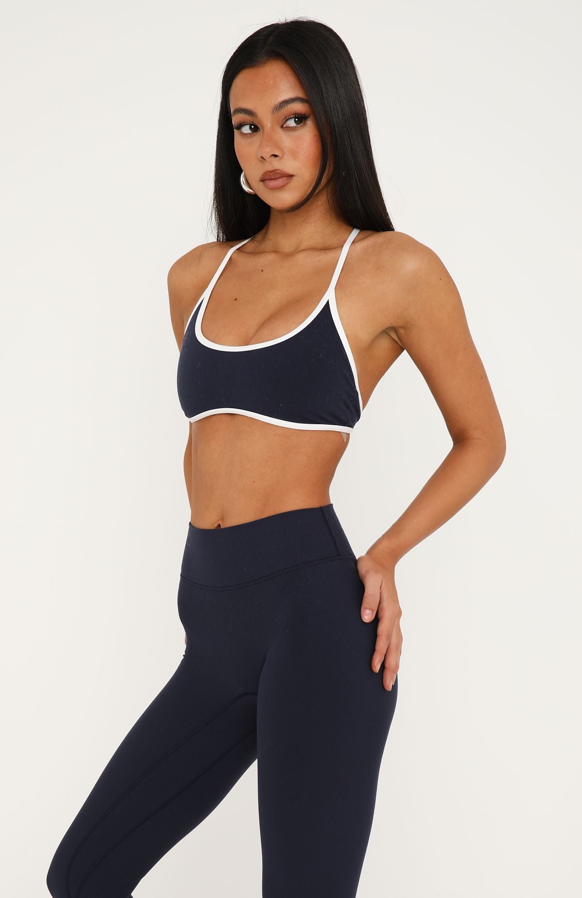 Relentless Sports Bra Vintage Navy/White