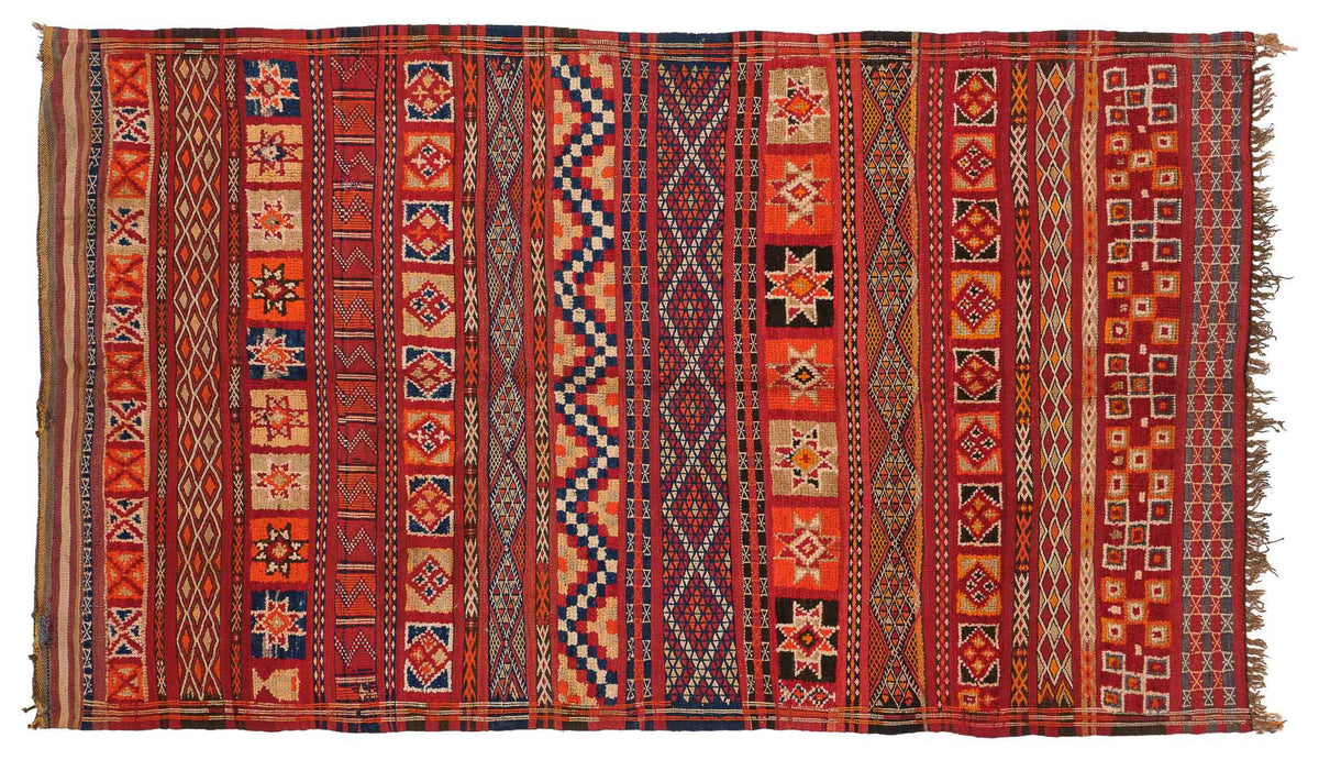 Vintage Moroccan Kilim Rug Borlaug
