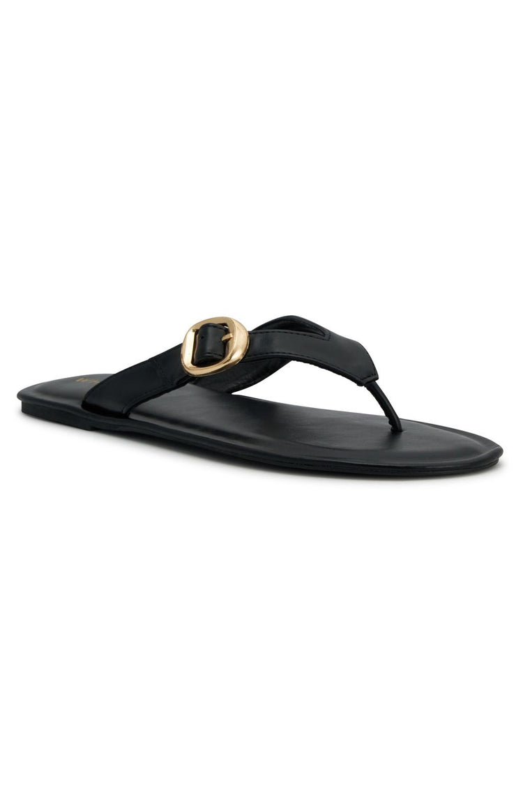 Tarrant Thong Sandals Black PU