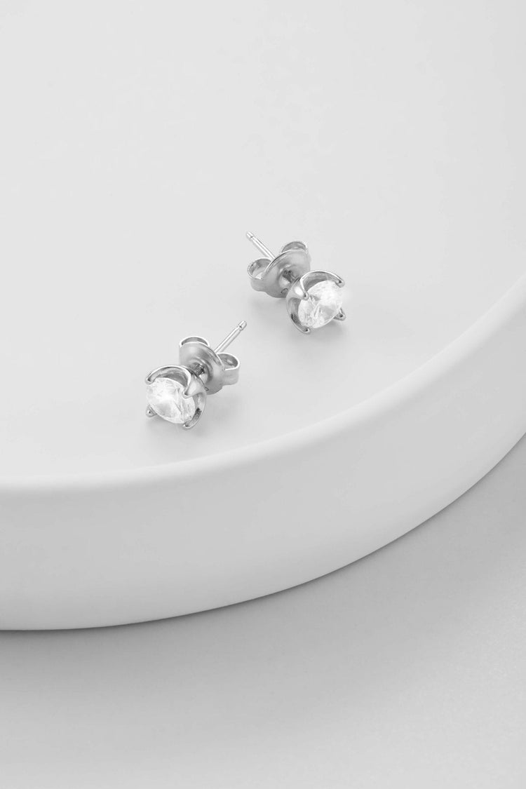 Classic Stud Earrings Silver - JAXXON
