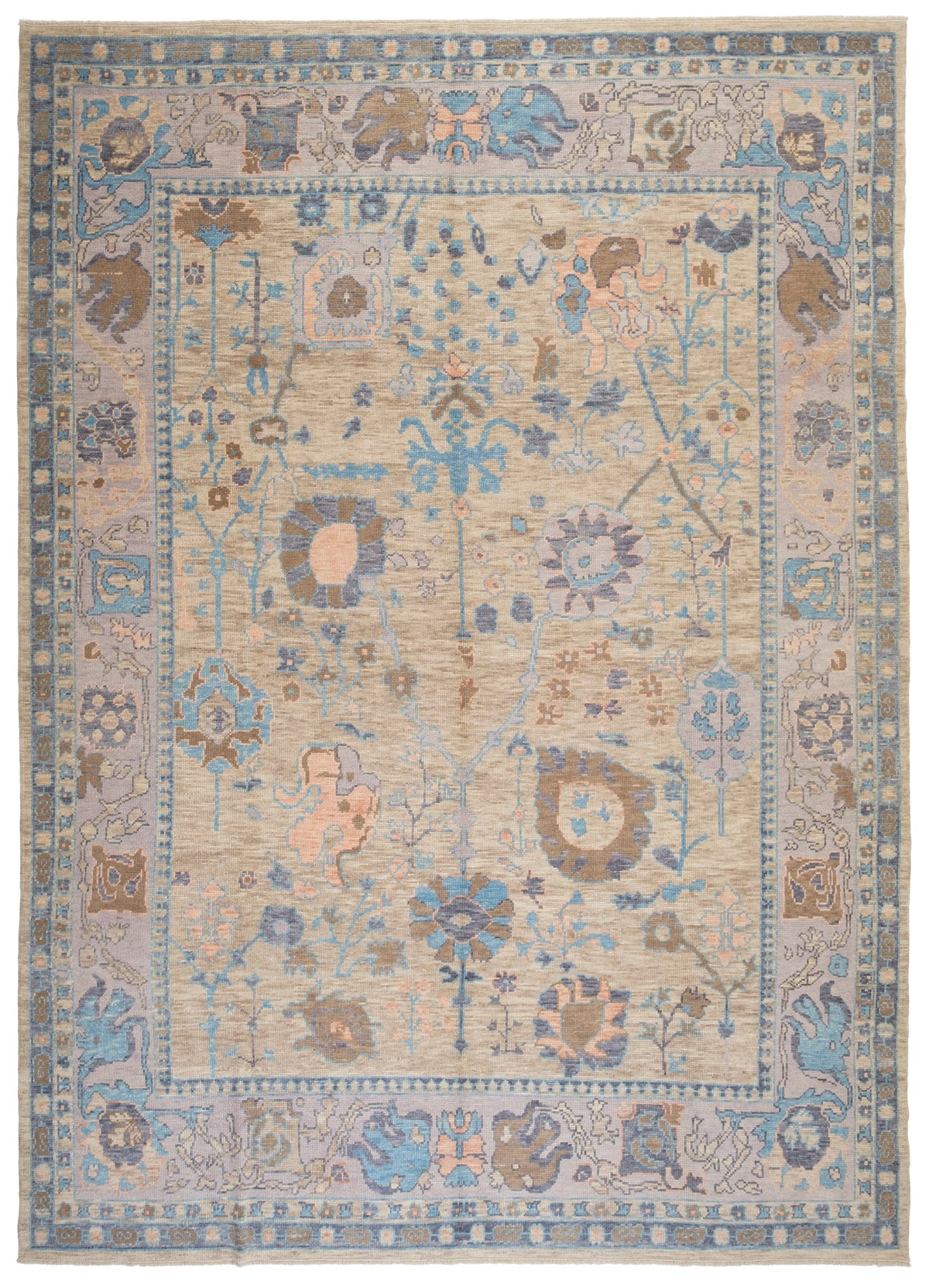 Vintage Oushak Rug Maximotion