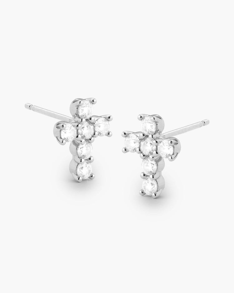 Cross Stud Earrings