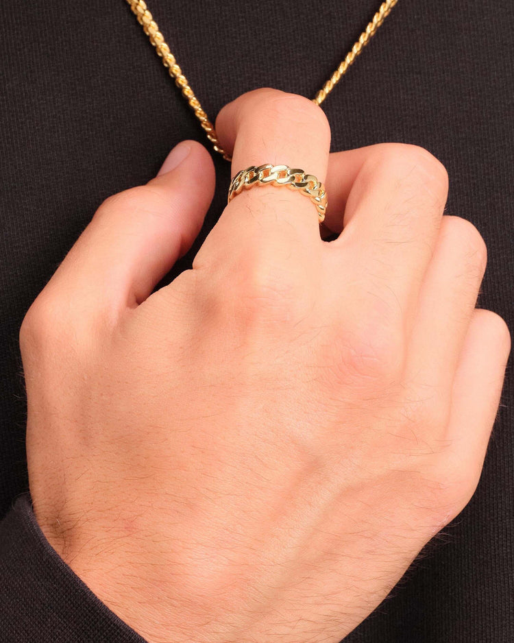 Cuban Link Ring Gold - JAXXON