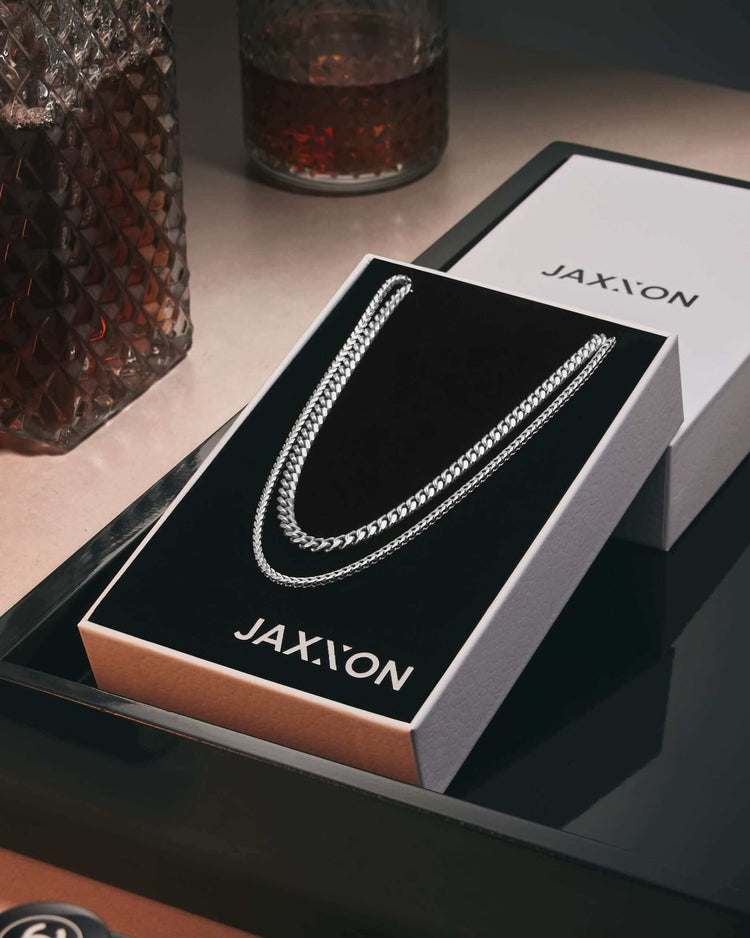 Women's Cuban + Franco Chain Stack - JAXXON
