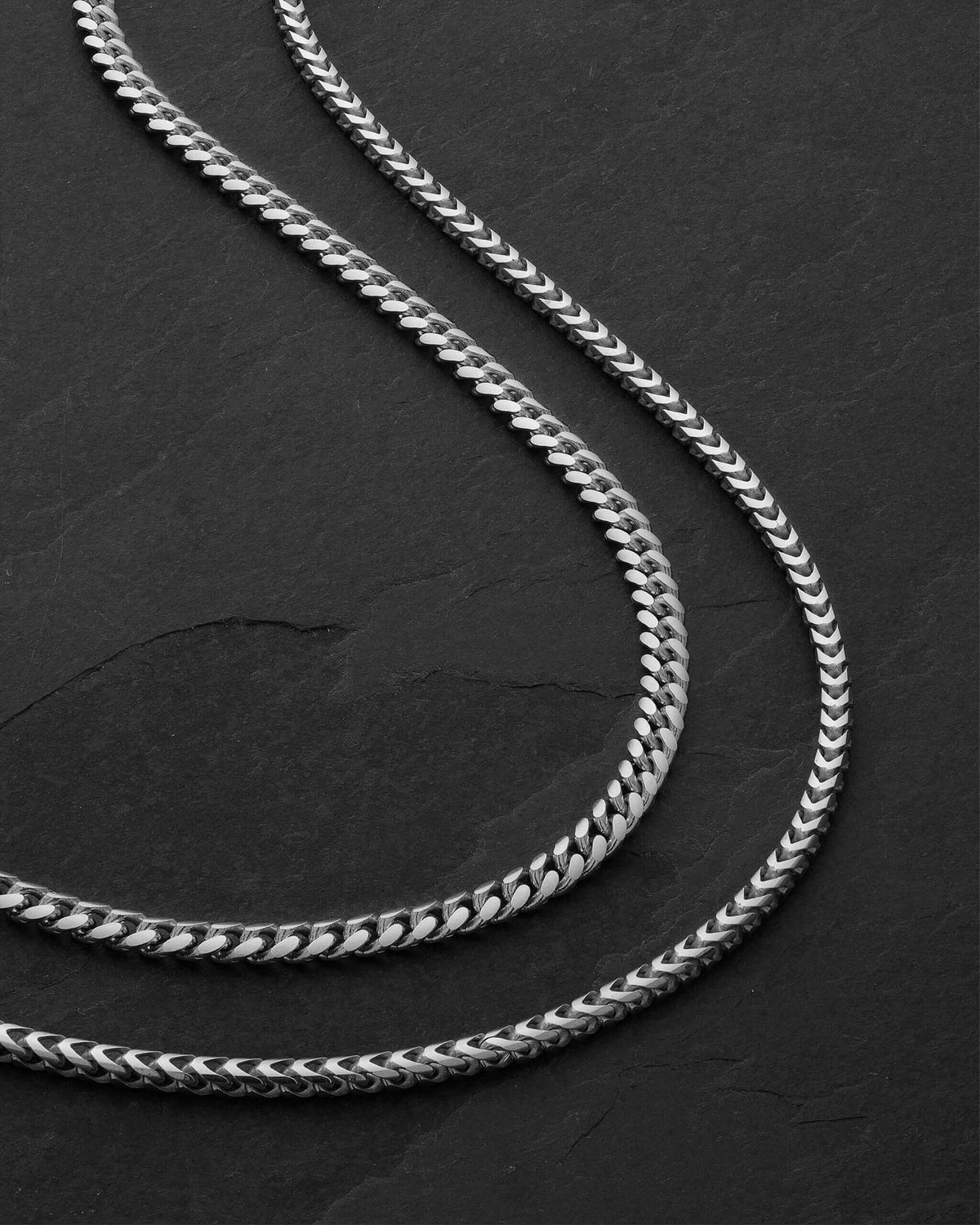 Women's Cuban + Franco Chain Stack - JAXXON