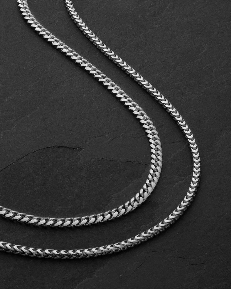 Women's Cuban + Franco Chain Stack - JAXXON