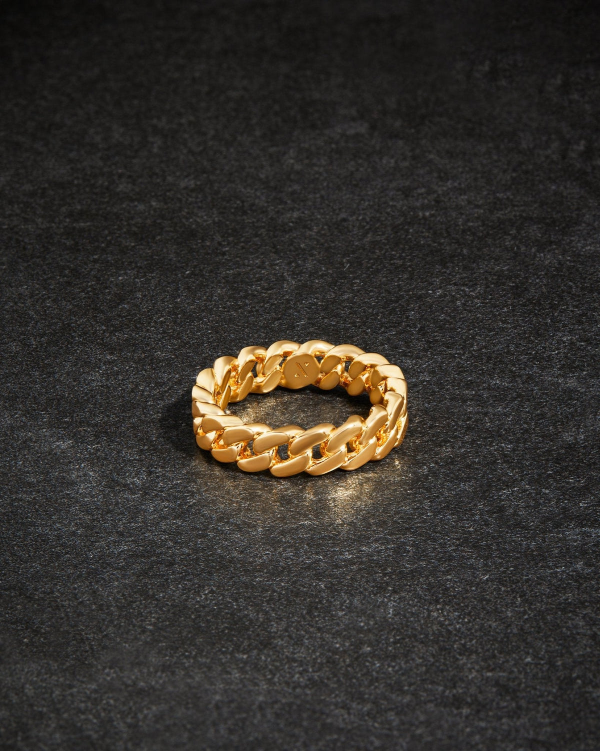 Women's Cuban Link Ring Gold - JAXXON
