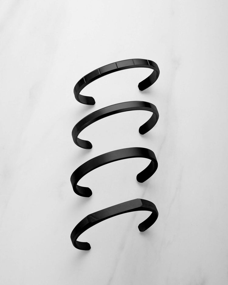 Ace Cuff Bracelet - Black - JAXXON