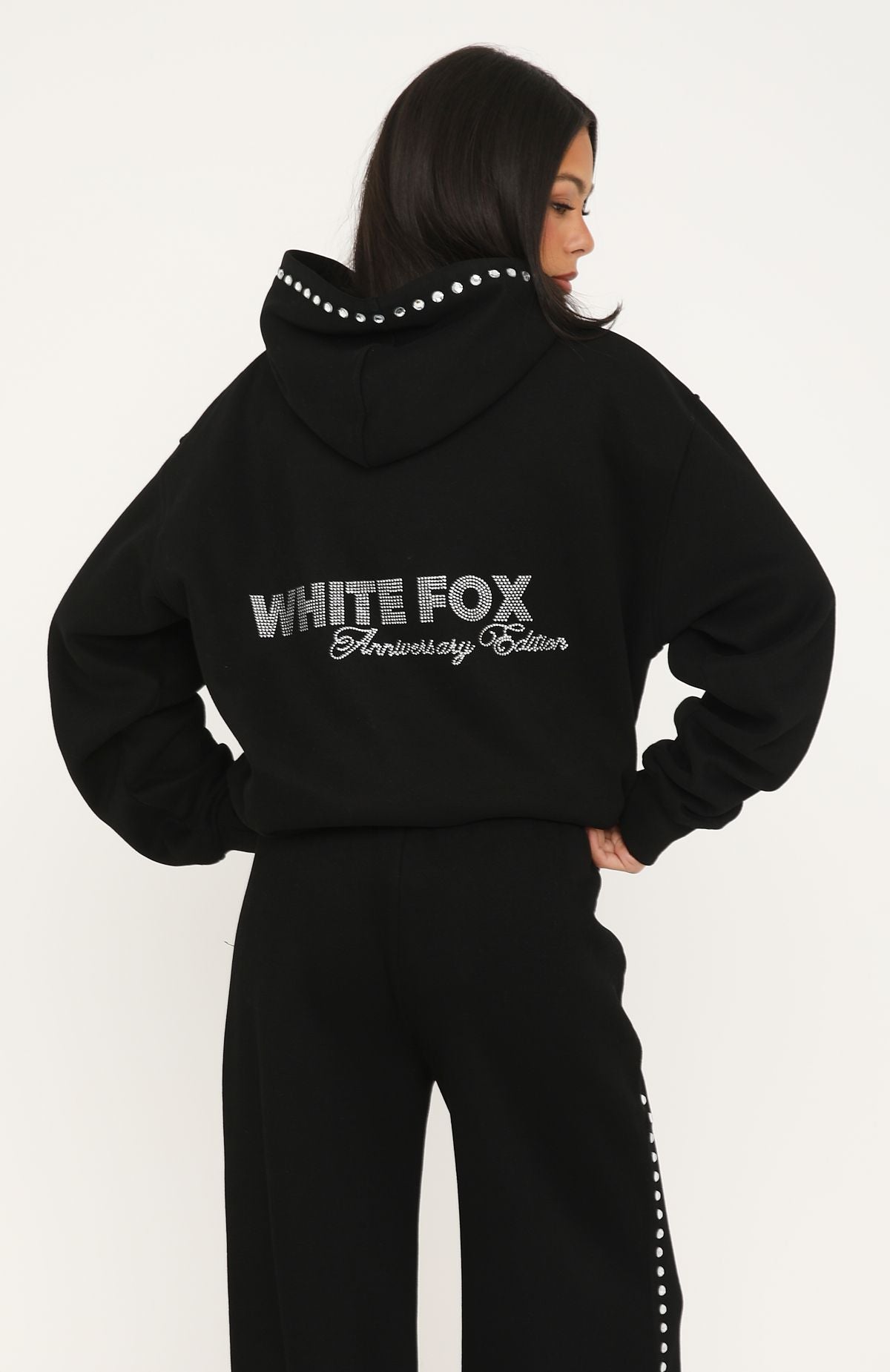 Shining Moment Oversized Hoodie Black