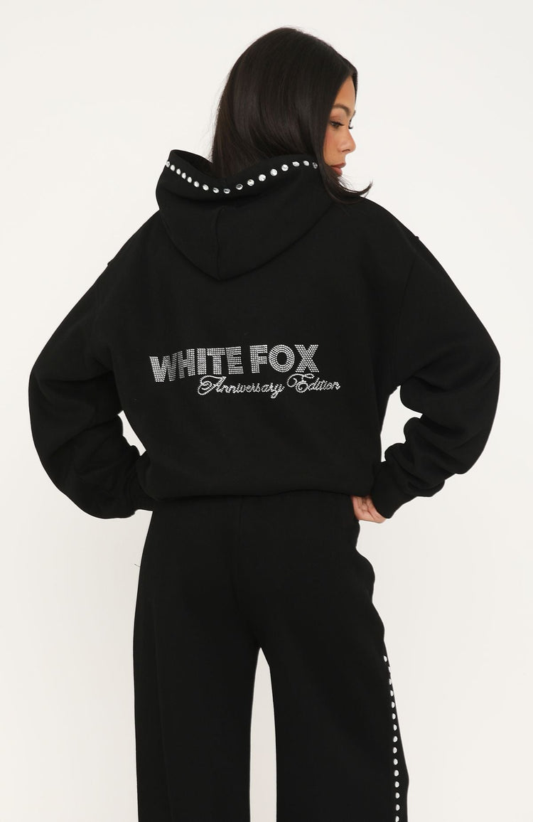 Shining Moment Oversized Hoodie Black