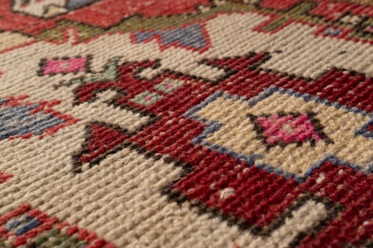 Vintage Turkish Runner Rug Firlin