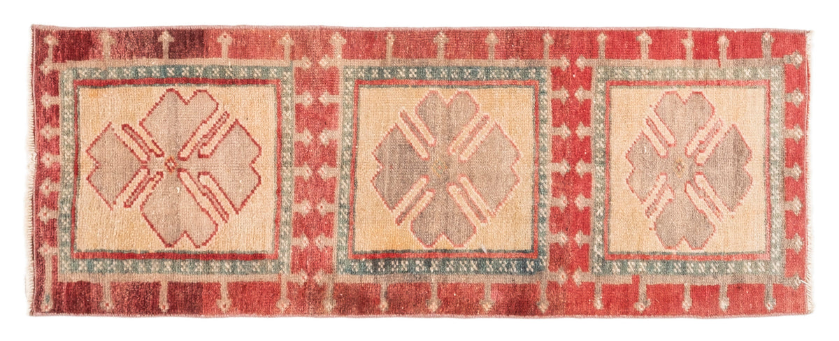 Vintage Turkish Runner Rug Xarven