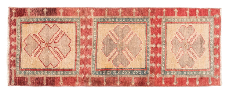 Vintage Turkish Runner Rug Xarven