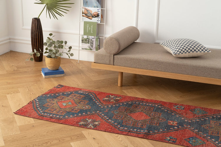 Vintage Turkish Runner Rug Estref
