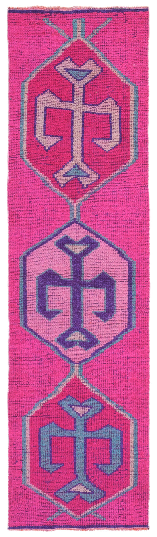 Vintage Turkish Runner Rug Borlindur