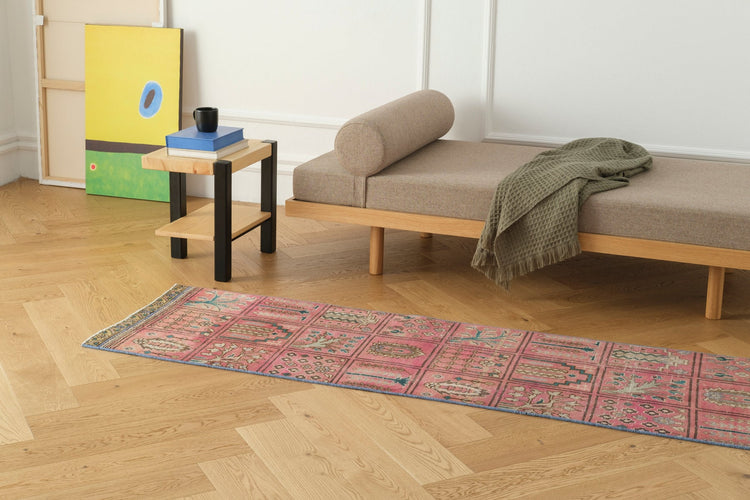 Vintage Turkish Runner Rug Motohiko