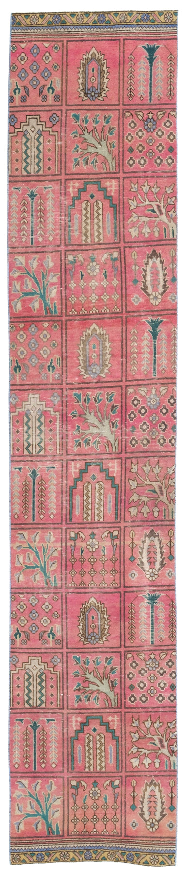 Vintage Turkish Runner Rug Motohiko