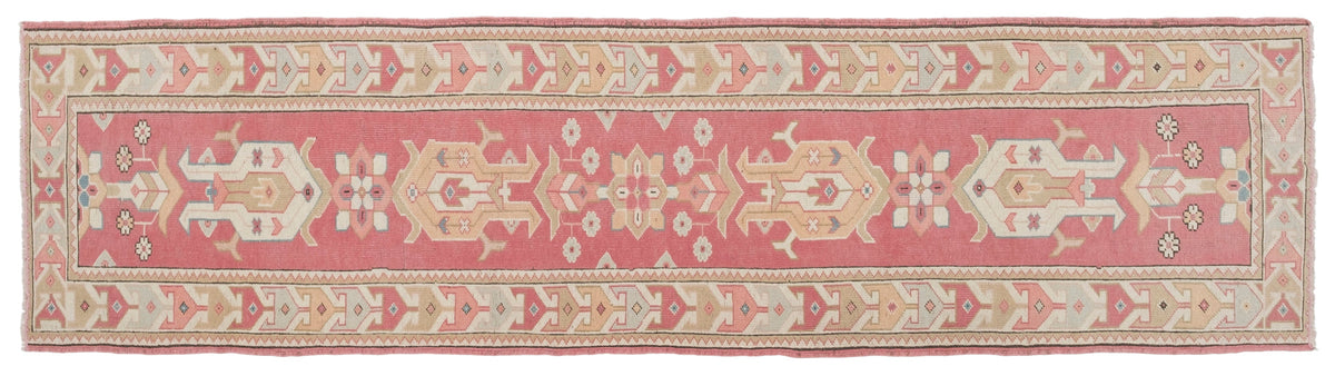 Vintage Turkish Runner Rug Kratippos
