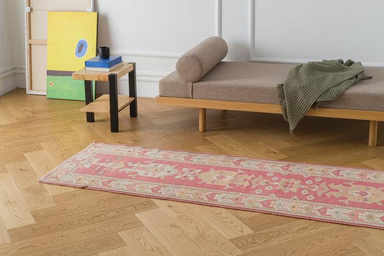 Vintage Turkish Runner Rug Kratippos