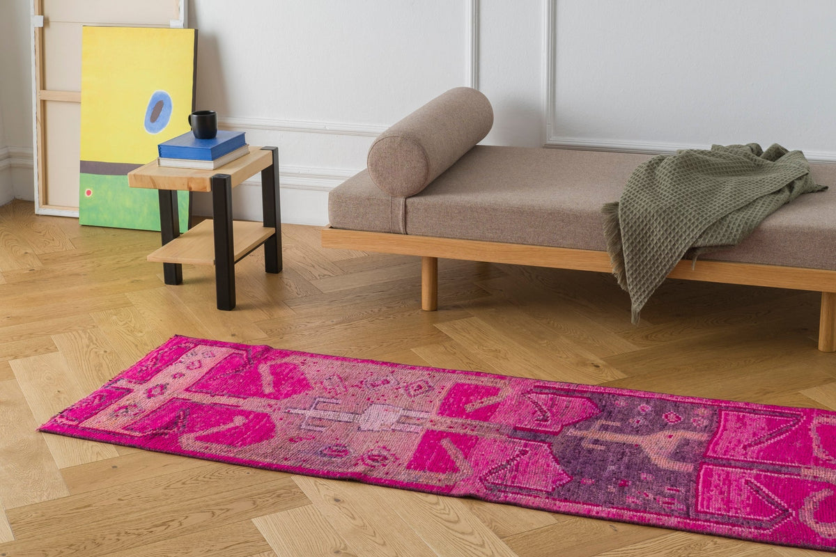 Vintage Turkish Runner Rug Ihaet