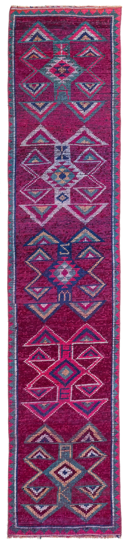 Vintage Turkish Runner Rug Zarfija