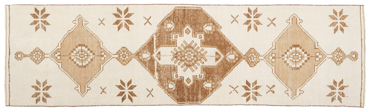 Vintage Turkish Runner Rug Florin