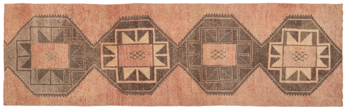 Vintage Turkish Runner Rug Gelu