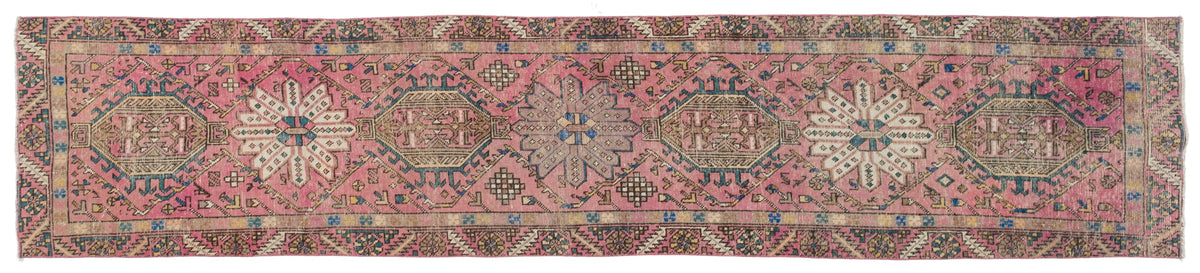 Vintage Turkish Runner Rug Yelmyar