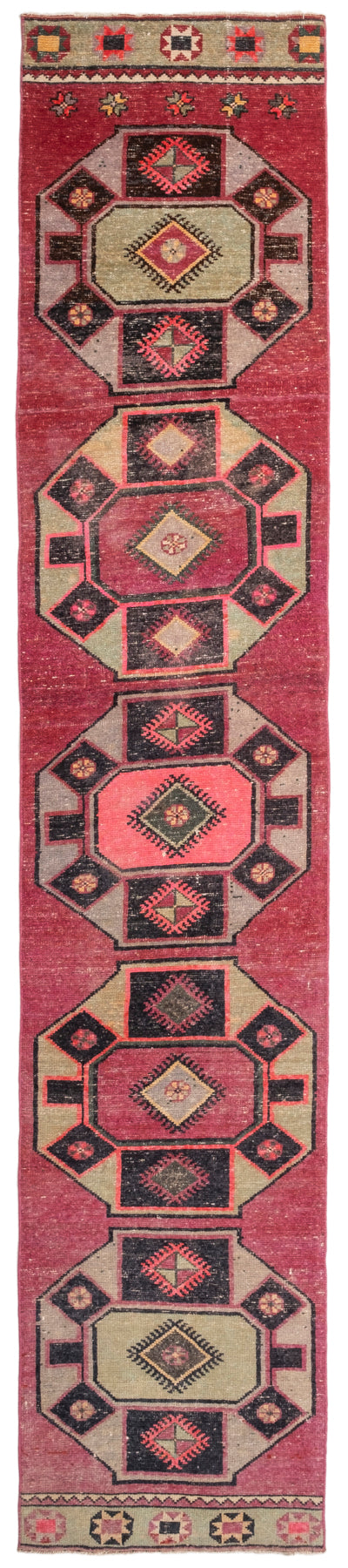 Vintage Turkish Runner Rug Khurshid