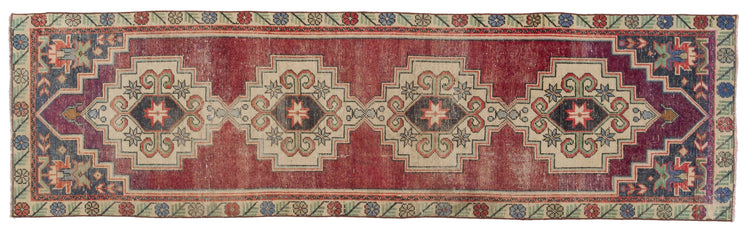 Vintage Distressed Runner Rug Mneme