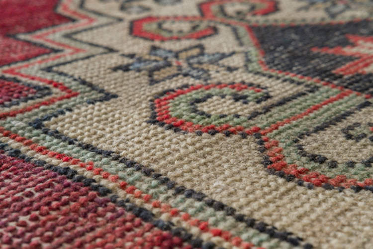 Vintage Distressed Runner Rug Mneme