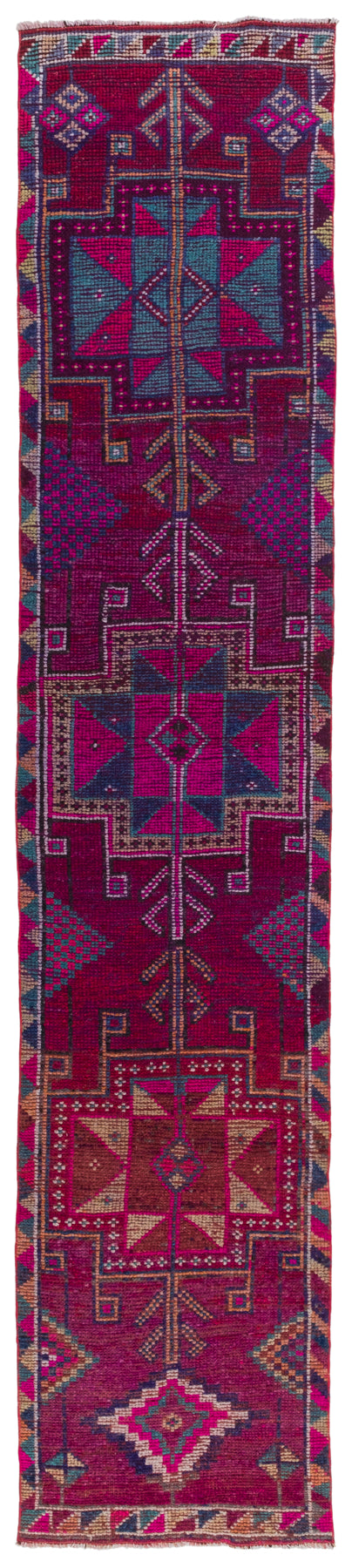 Vintage Turkish Runner Rug Brirtaof