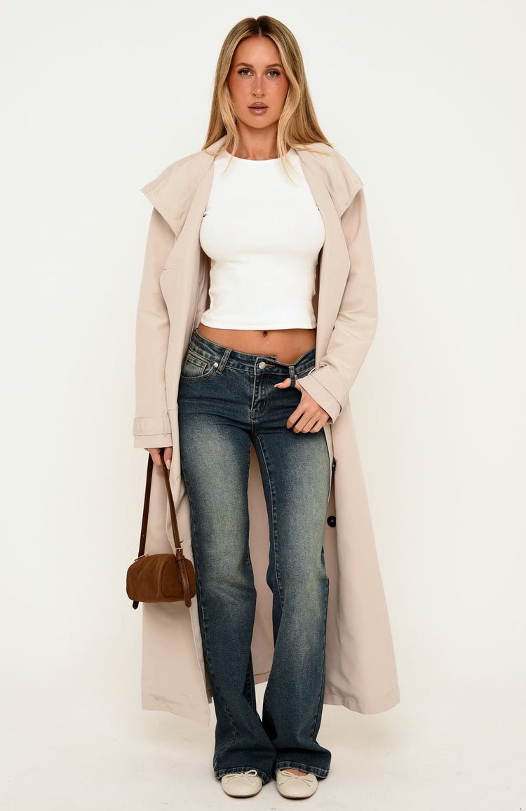 Araminta Trench Coat Beige