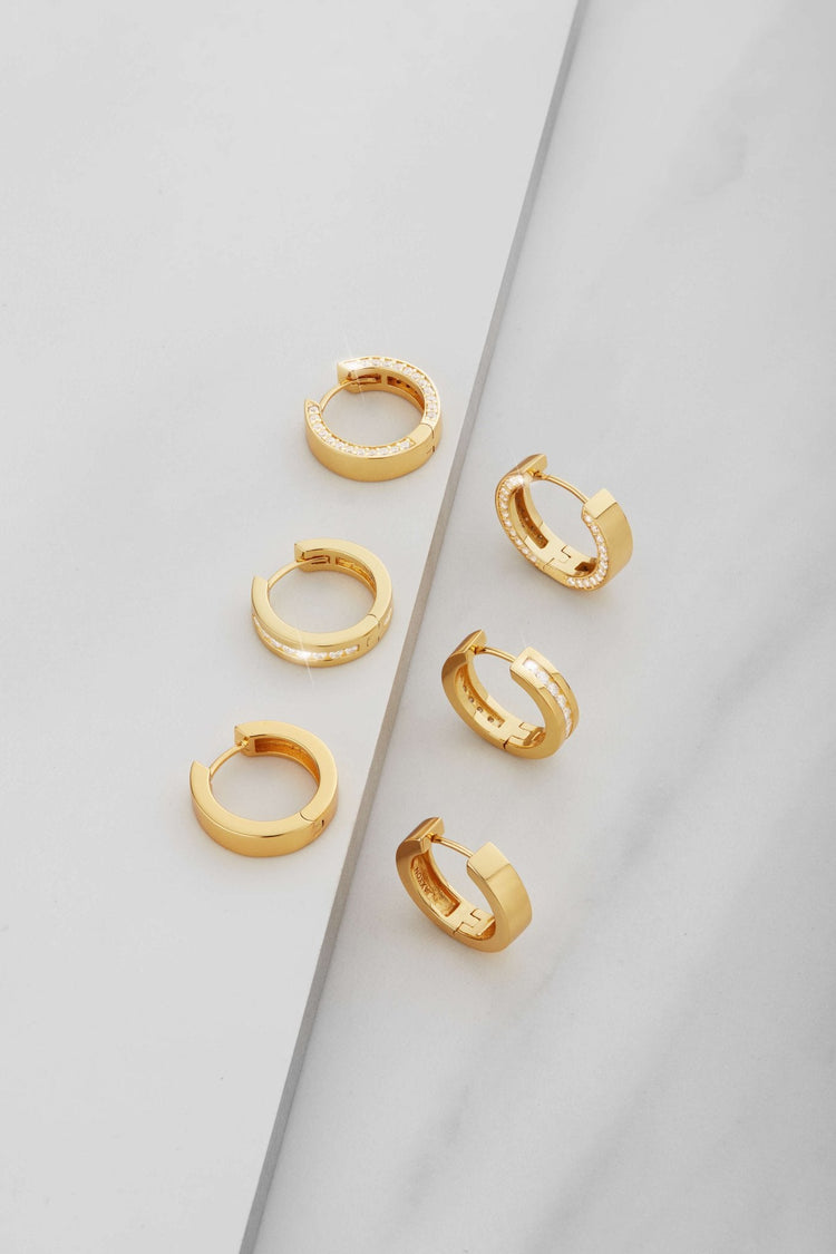 Classic Hoop Earrings - Gold - JAXXON
