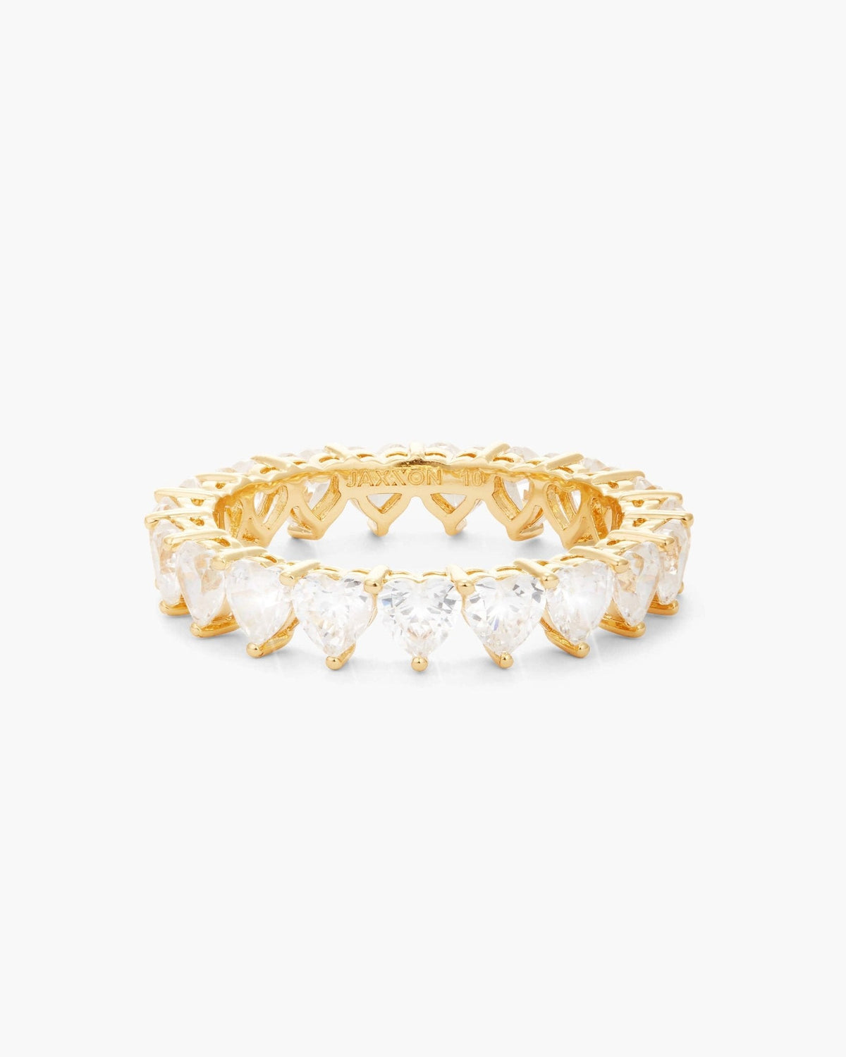Heart Eternity Ring Gold - JAXXON