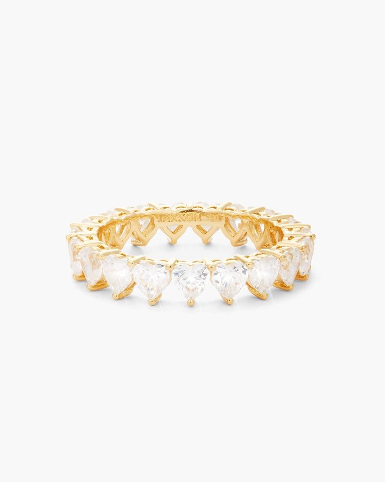 Heart Eternity Ring Gold - JAXXON