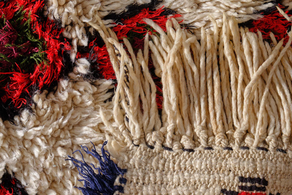Vintage Moroccan Runner Rug Wei